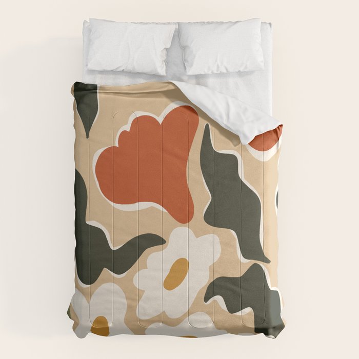 RETRO BOLD flowers  Comforter Gallery Image 6