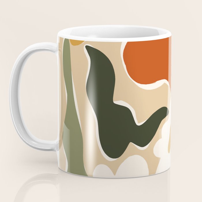 RETRO BOLD flowers  Coffee Mug Gallery Image 3