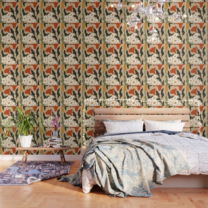 RETRO BOLD flowers  Wallpaper Gallery Image 1