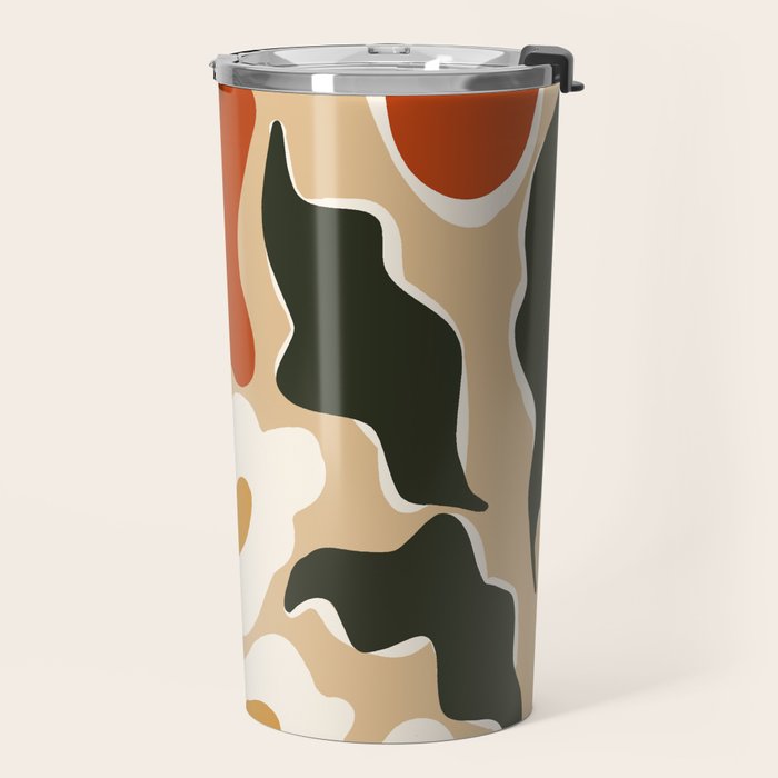 RETRO BOLD flowers  Travel Mug Gallery Image 2