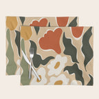 RETRO BOLD flowers  Placemat Gallery Image 1