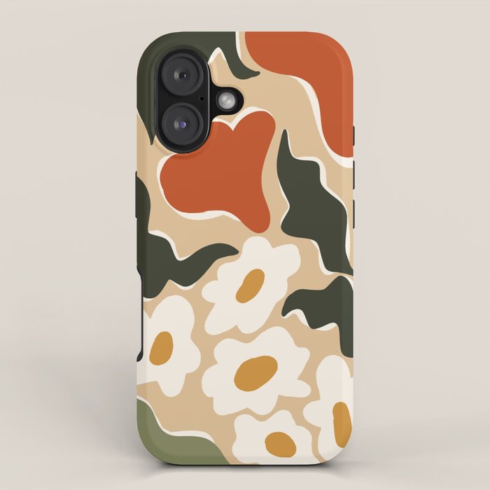 RETRO BOLD flowers  iPhone Case Gallery Image 1