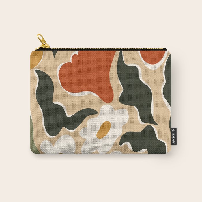 RETRO BOLD flowers  Carry All Pouch Gallery Image 1