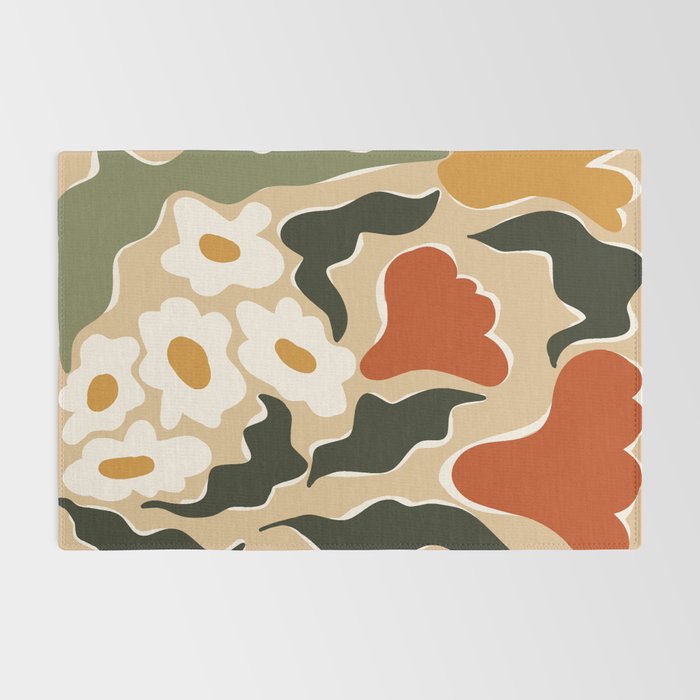 RETRO BOLD flowers  Rug Gallery Image 2