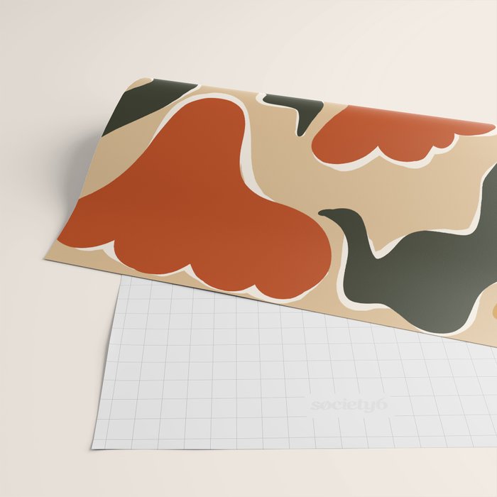 RETRO BOLD flowers  Wrapping Paper Gallery Image 2
