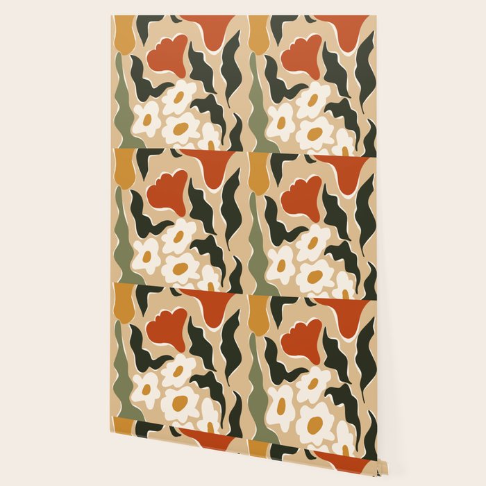 RETRO BOLD flowers  Wallpaper Gallery Image 2