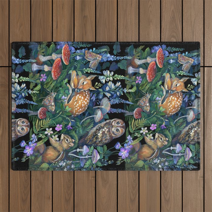 Enchanted Forest Outdoor Rug Gallery Image 1