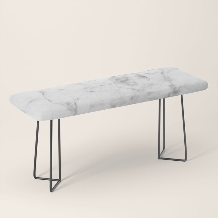 White Marble Bench Gallery Image 1