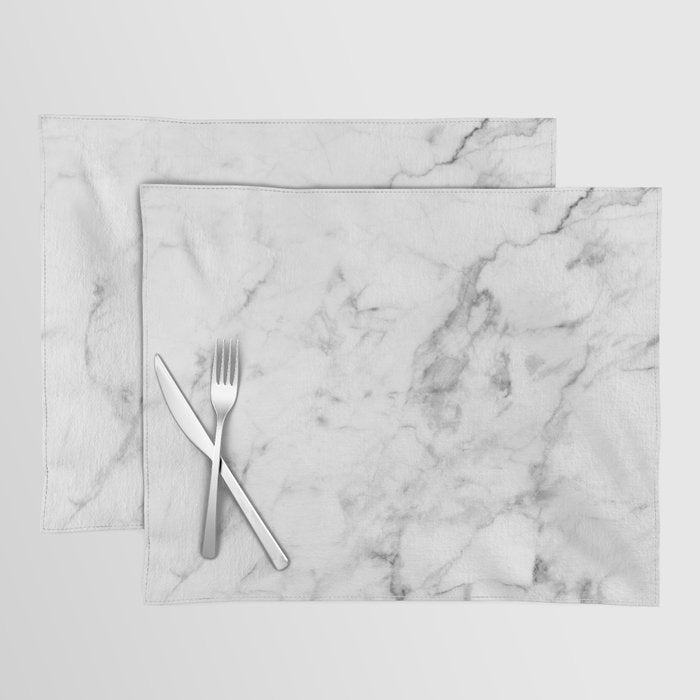 White Marble Placemat Gallery Image 1