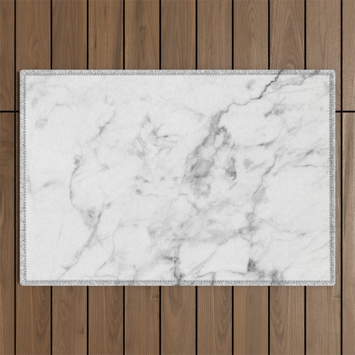 White Marble Outdoor Rug Gallery Image 1