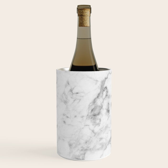 White Marble Wine Chiller Gallery Image 1