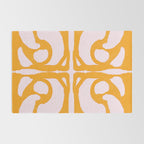 Abstract in Yellow and Cream Rug Gallery Image 2