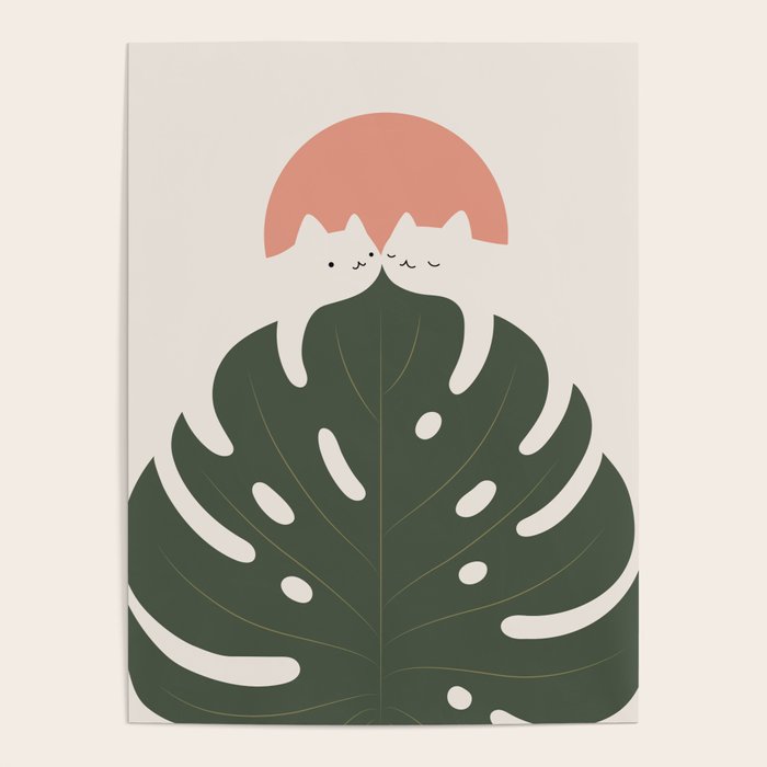 Cat and Plant 37 Poster Gallery Image 1