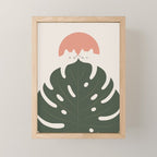 Cat and Plant 37 Mini Art Print Gallery Image 1