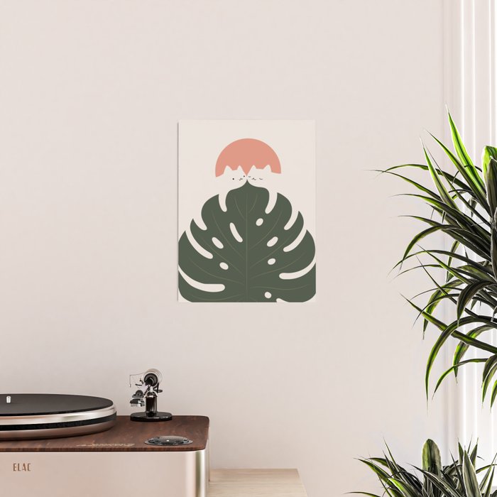 Cat and Plant 37 Poster Gallery Image 2