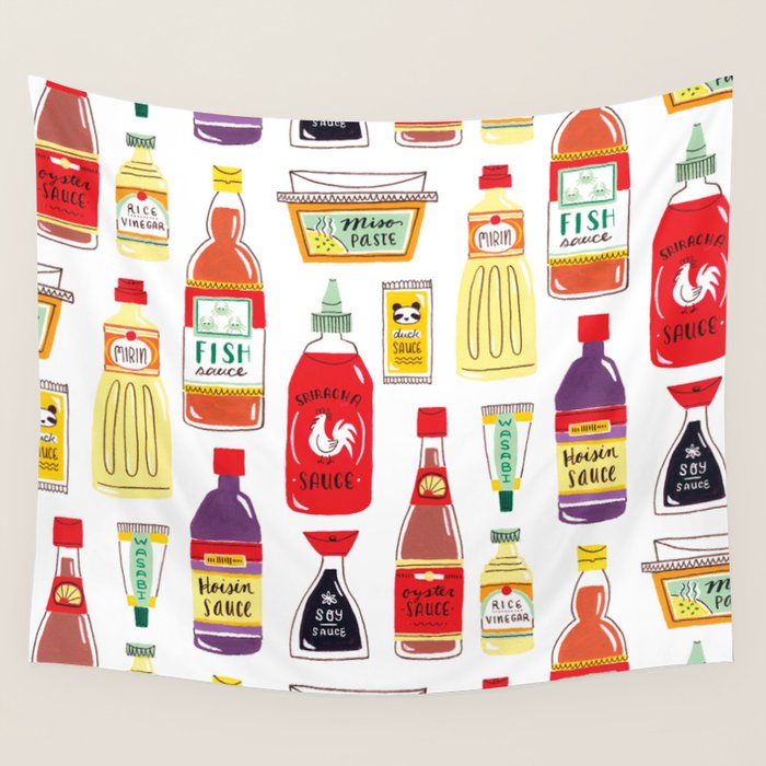 Asian Seasonings Wall Tapestry Gallery Image 4