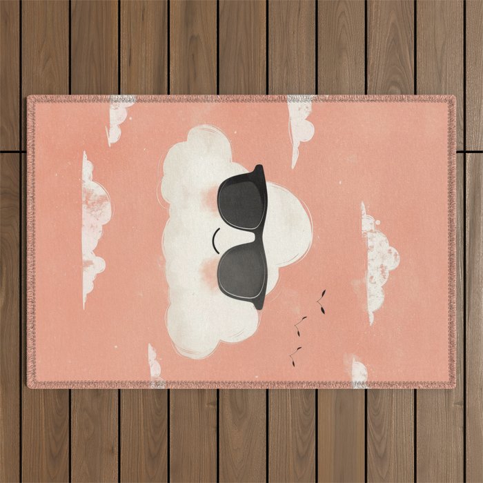 Too Cool to Rain Outdoor Rug Gallery Image 1