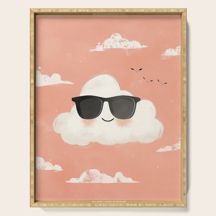 Too Cool to Rain Serving Tray Gallery Image 1