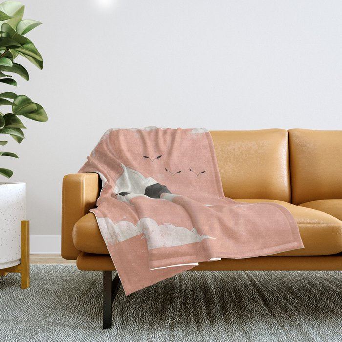 Too Cool to Rain Throw Blanket Gallery Image 1