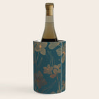 Copper Art Deco Flowers on Emerald  Wine Chiller Gallery Image 2