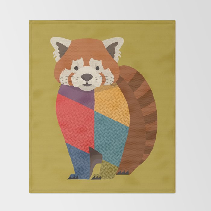 Red Panda Throw Blanket Gallery Image 2