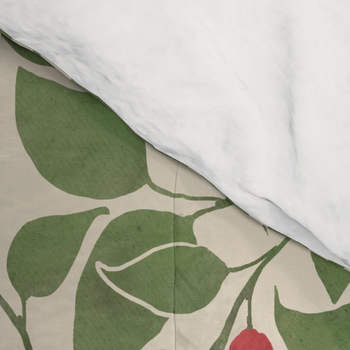 Vintage Blue Birds And Cherries Comforter Gallery Image 4