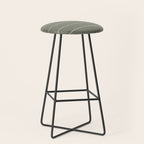farmhouse stripes - olive green Stool Gallery Image 1