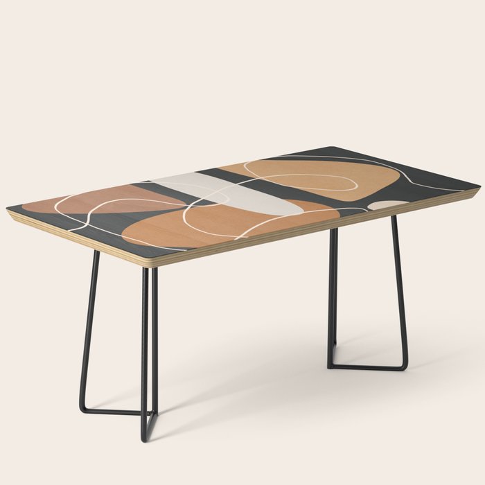 Minimal Colorful Abstract Shapes 1 Coffee Table Gallery Image 1