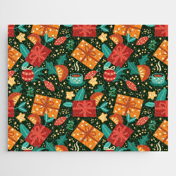 Christmas presents pattern Jigsaw Puzzle Gallery Image 1