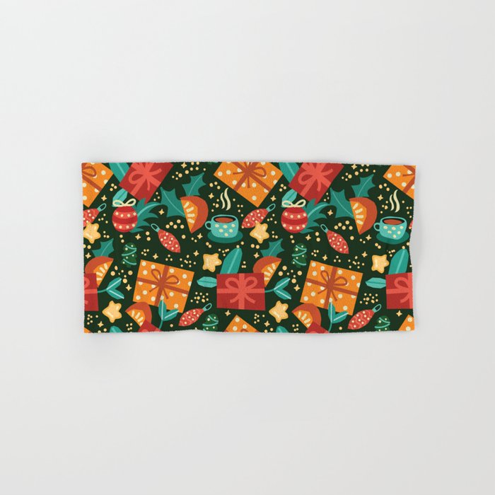 Christmas presents pattern Bath Towel Gallery Image 1