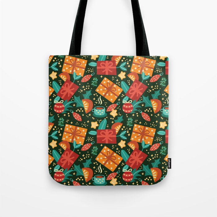 Christmas presents pattern Tote Bag Gallery Image 1
