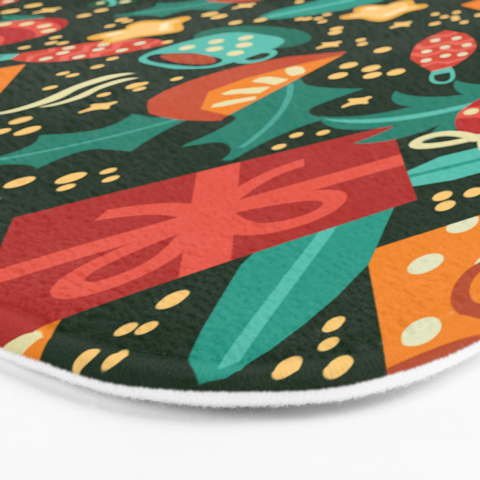 Christmas presents pattern Bath Mat Gallery Image 3