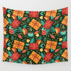 Christmas presents pattern Wall Tapestry Gallery Image 4