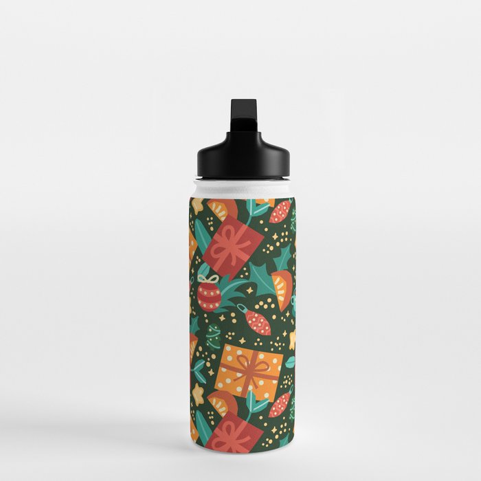 Christmas presents pattern Water Bottle Gallery Image 3