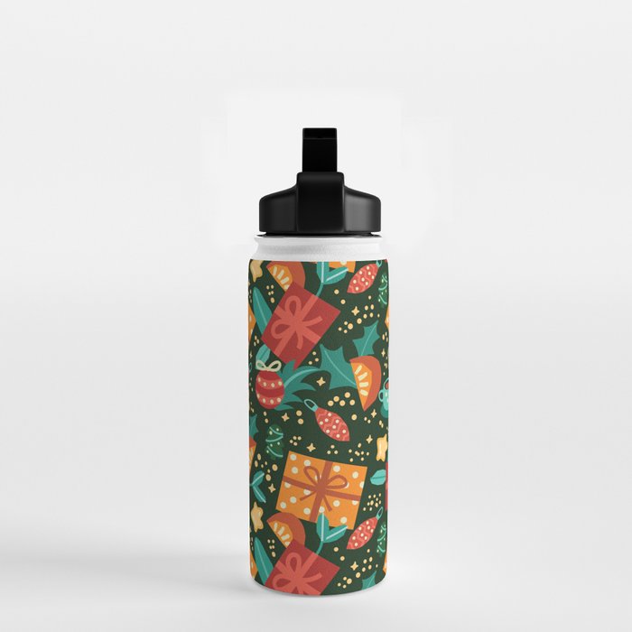 Christmas presents pattern Water Bottle Gallery Image 2