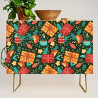Christmas presents pattern Credenza Gallery Image 1