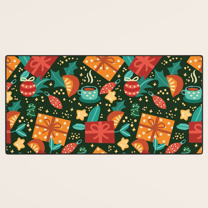 Christmas presents pattern Desk Mat Gallery Image 3