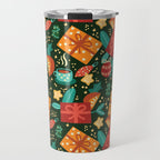 Christmas presents pattern Travel Mug Gallery Image 1