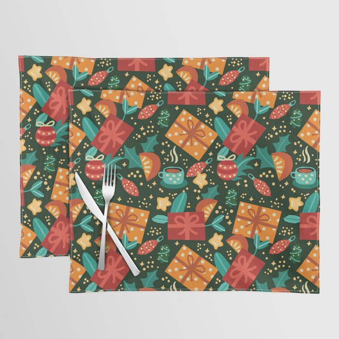 Christmas presents pattern Placemat Gallery Image 1