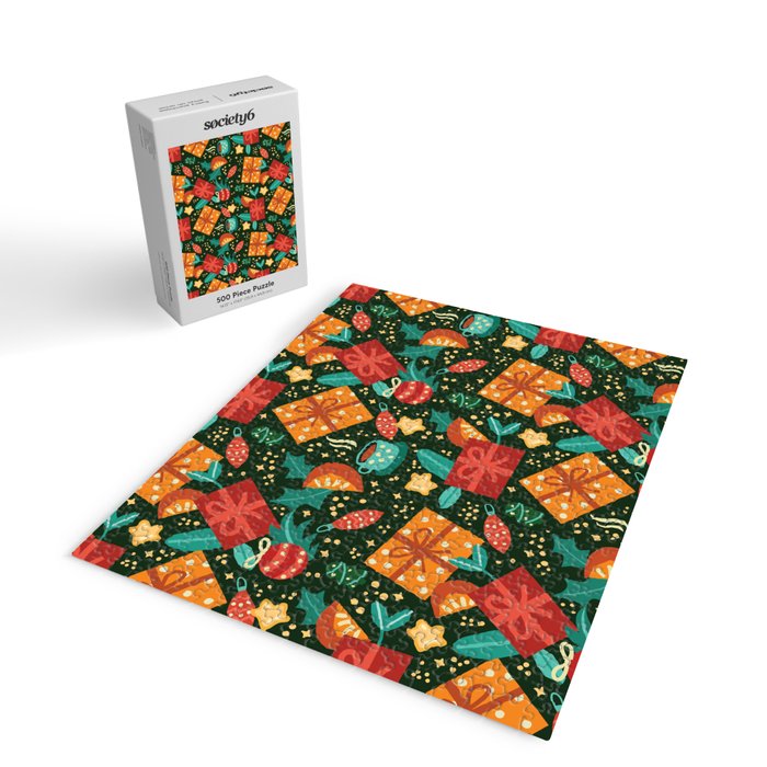 Christmas presents pattern Jigsaw Puzzle Gallery Image 2
