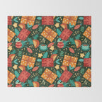 Christmas presents pattern Throw Blanket Gallery Image 2