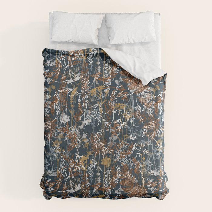 Abstract Forest Night A Duvet Cover Gallery Image 1