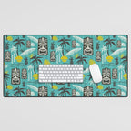 Island Tiki Aqua Desk Mat Gallery Image 1