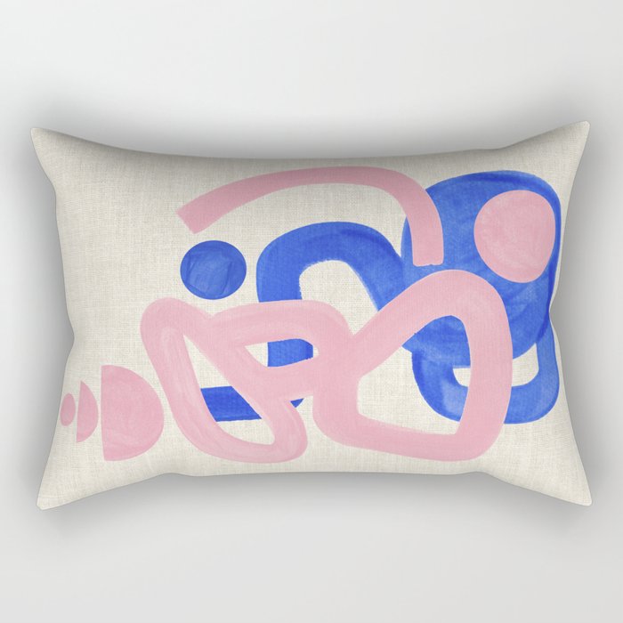 Pink Mountain Peak Rectangular Pillow Gallery Image 1