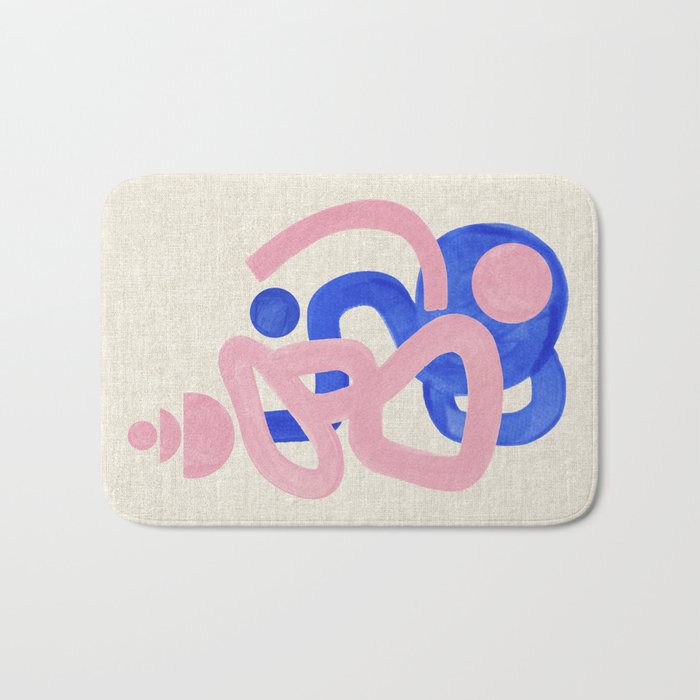 Pink Mountain Peak Bath Mat Gallery Image 1