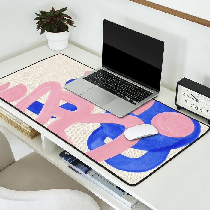 Pink Mountain Peak Desk Mat Gallery Image 2