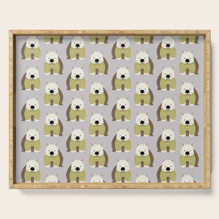 Whimsical Wombat Serving Tray Gallery Image 1