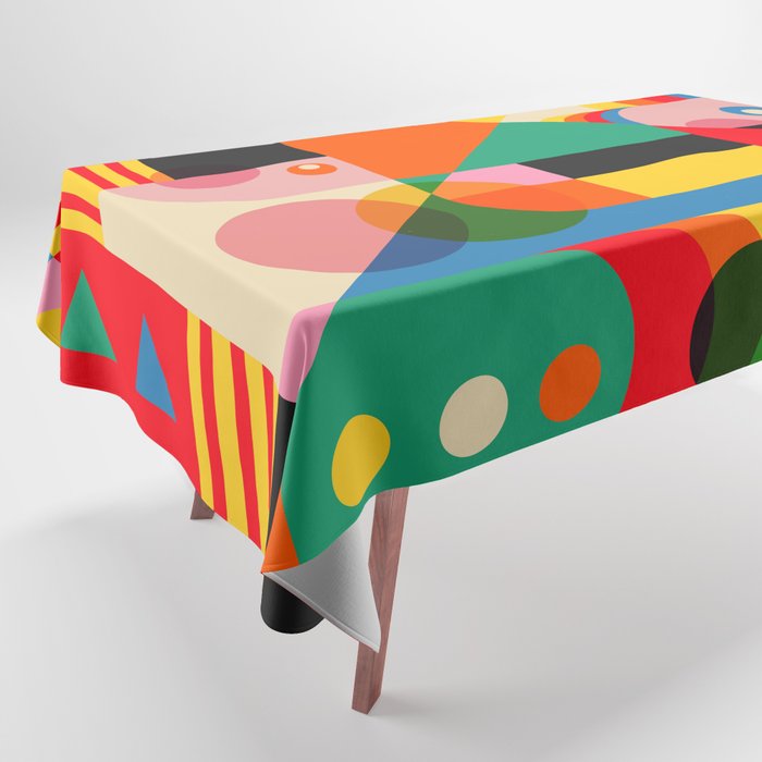Geometric Girls Tablecloth Gallery Image 1