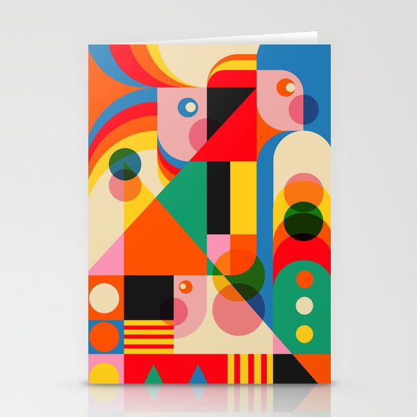 Geometric Girls Stationery Card Gallery Image 1