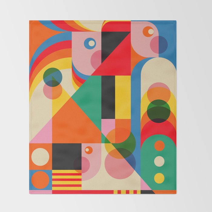 Geometric Girls Throw Blanket Gallery Image 2